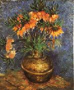 Vincent Van Gogh Imperial Crown Fritillaria in a Copper Vase oil on canvas